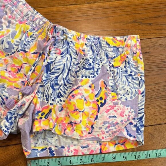 Lilly Pulitzer Baybreeze linen shorts in so snappy size M - Picture 9 of 9